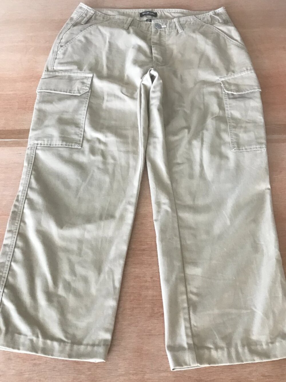 True Religion Cargo Pants Men 32x27 Brown Mid Rise Stretch Straight Leg 20102